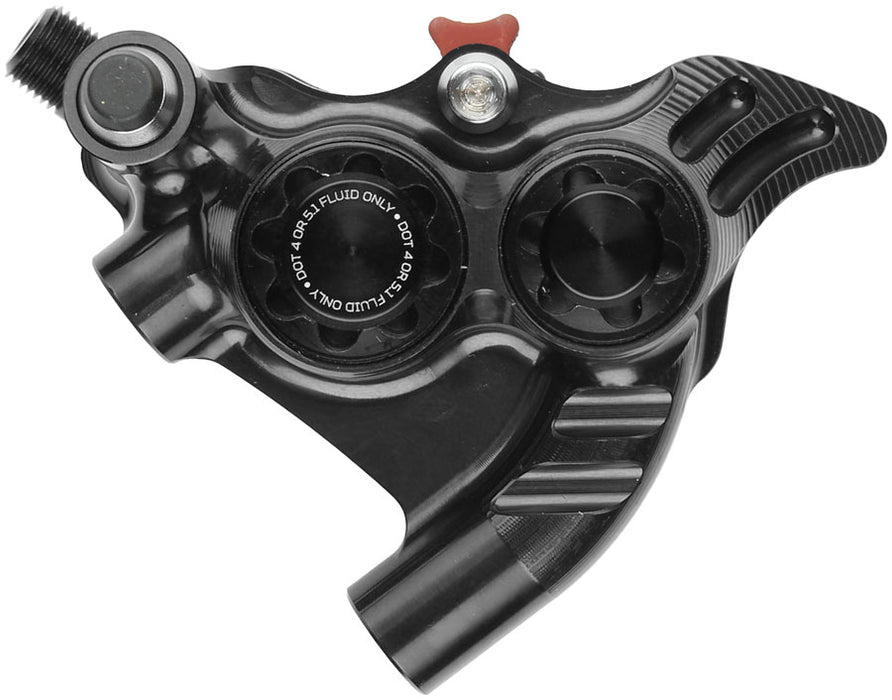 Hope RX4+ SL Disc Brake Caliper - Rear Flat Mount Direct, +20mm, DOT Type, Black