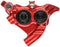 Hope RX4+ SL Disc Brake Caliper - Rear Flat Mount Direct, +20mm, DOT Type, Red