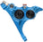 Hope RX4+ SL Disc Brake Caliper - Front Flat Mount Direct, +20mm, Mineral Oil Type, Blue