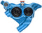 Hope RX4+ SL Disc Brake Caliper - Rear Flat Mount Direct, +20mm, Mineral Oil Type, Blue