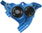 Hope RX4+ Disc Brake Caliper - Flat Mount Rear, +20mm, DOT Type, Blue