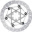 Galfer Shark Evo Disc Brake Rotor - 180mm x 2.0mm, 6-Bolt, Raw