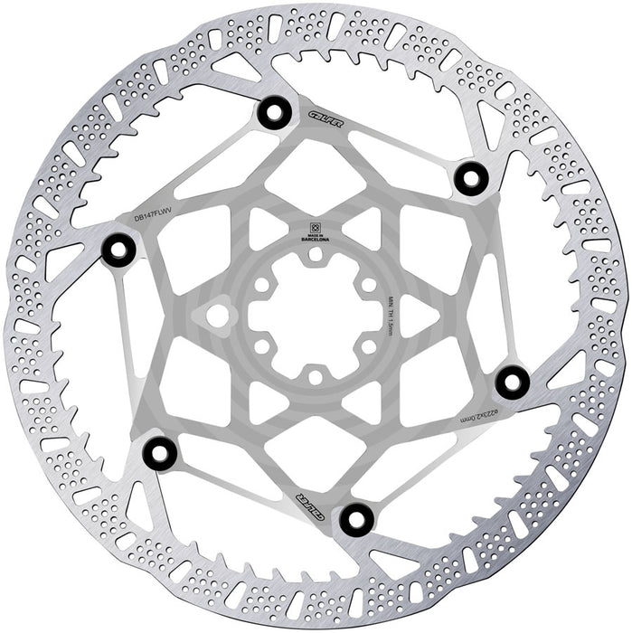 Galfer Shark Evo Disc Brake Rotor - 223mm x 2.0mm, 6-Bolt, Raw