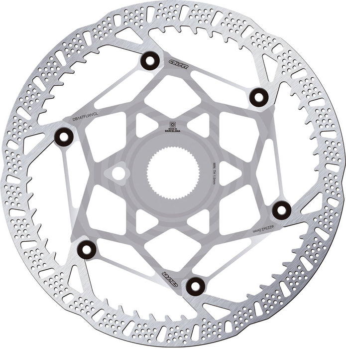 Galfer Shark Evo Disc Brake Rotor - 223mm x 2.0mm, Centerlock, Raw