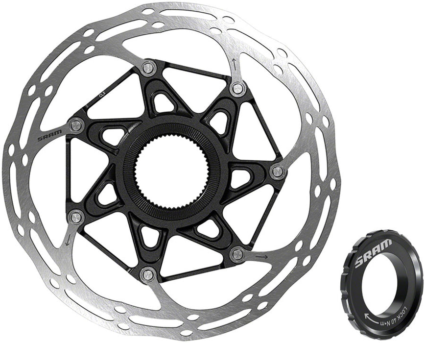 SRAM CenterLine X Disc Brake Rotor - 180mm, Center Lock, 1.85mm, Includes External Tooled Lockring