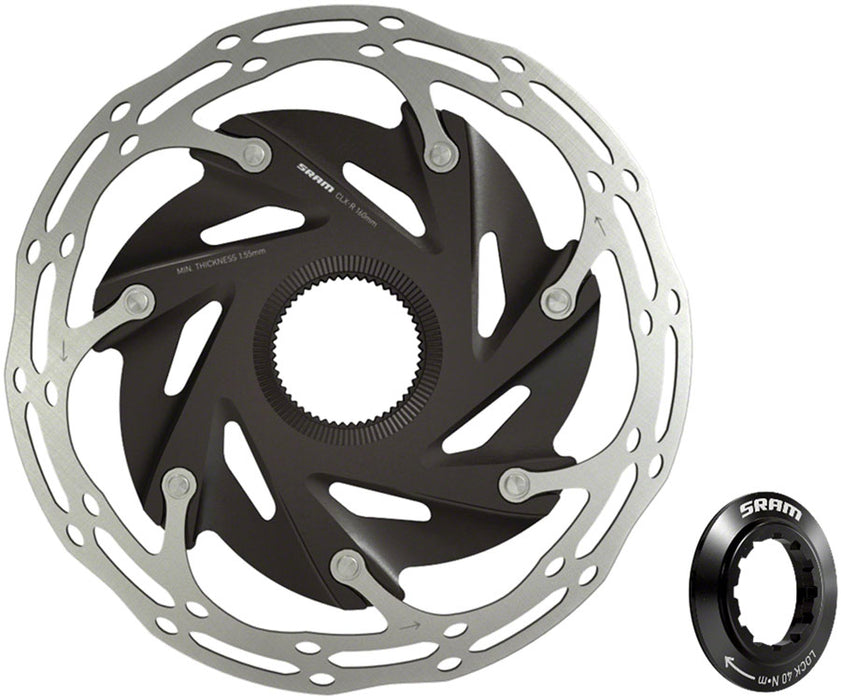 SRAM CenterLine XR Disc Brake Rotor - 160mm, Center Lock, 1.85mm, Includes Internal Tooled Lockring