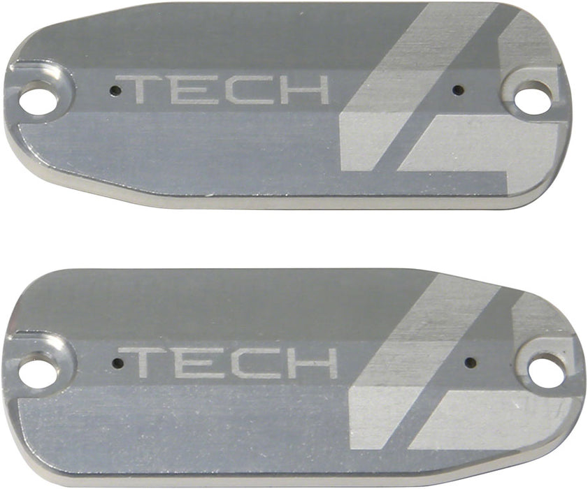 Hope Tech 4 Brake Lever Reservoir Lid - Silver, Pair