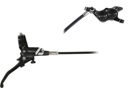 Hope Tech 4 E4 Disc Brake and Lever Set - Rear, Hydraulic, Post Mount, Black