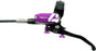 Hope Tech 4 E4 Disc Brake and Lever Set - Front, Hydraulic, Post Mount, Purple