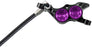 Hope Tech 4 E4 Disc Brake and Lever Set - Front, Hydraulic, Post Mount, Purple