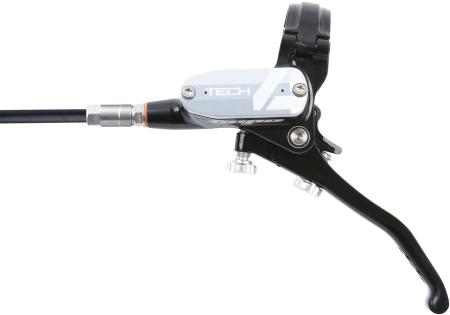 Hope Tech 4 E4 Disc Brake and Lever Set - Front, Hydraulic, Post Mount, Silver