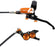 Hope Tech 4 V4 Disc Brake and Lever Set - Rear, Hydraulic, Post Mount, Orange