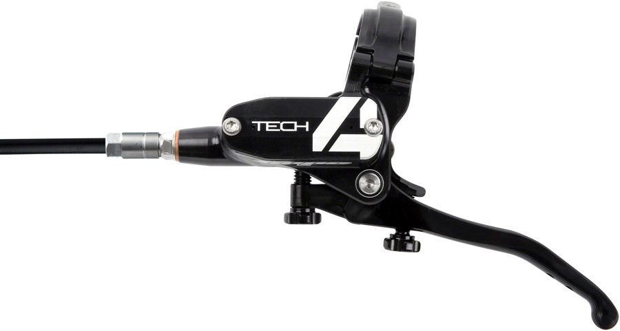 Hope Tech 4 V4 Disc Brake and Lever Set - Front, Hydraulic, Post Mount, Black