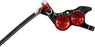 Hope Tech 4 V4 Disc Brake and Lever Set - Front, Hydraulic, Post Mount, Red