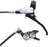 Hope Tech 4 V4 Disc Brake and Lever Set - Rear, Hydraulic, Post Mount, Silver