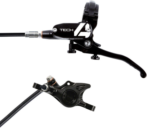 Hope Tech 4 X2 Disc Brake and Lever Set - Front, Hydraulic, Post Mount, Black