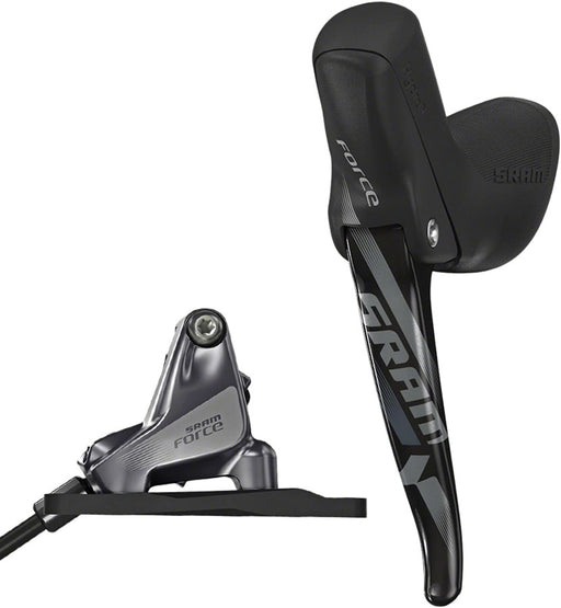 SRAM Force 1 Disc Brake and Lever - Front, Hydraulic, Flat Mount, Black, A1
