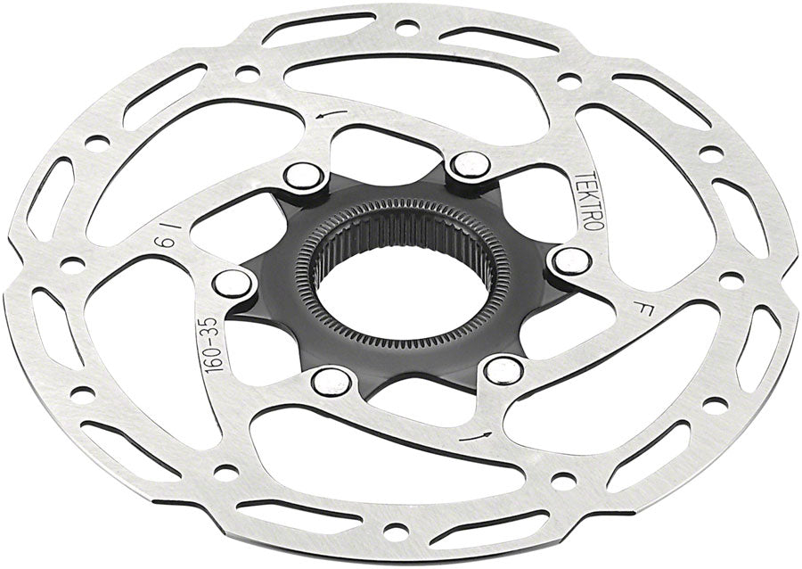 Tektro TR160-35 Disc Brake Rotor - 160mm, Center-Lock, Silver