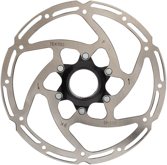 Tektro TR160-45 Disc Brake Rotor - 160mm, Center-Lock, 2.3mm Thickness, Silver