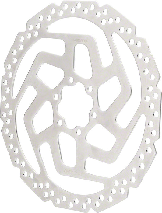 Shimano Tourney SM-RT26-MP Disc Brake Rotor - 180mm, 6-Bolt, for Resin Pads Only, Silver