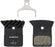 Shimano L05A-RF Disc Brake Pad and Spring - Resin Compound, Finned Alloy Back Plate, One Pair