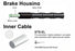 Jagwire Road Elite Link Brake Cable Kit SRAM/Shimano with Ultra-Slick Uncoated Cables, Red