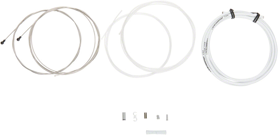 Jagwire Road Elite Sealed Brake Cable Kit - SRAM/Shimano, Ultra-Slick Uncoated Cables, White
