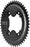 Wolf Tooth Aero 110 Asymmetric BCD Chainring - 50t, 110 Asymmetric BCD, 4-Bolt, Drop-Stop ST, For Shimano GRX 800 Series, Black