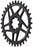 Wolf Tooth Elliptical Direct Mount Chainring - 32t, SRAM Direct Mount, Drop-Stop B, For SRAM 8-Bolt Cranksets, 0mm Offset, Black