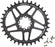 Wolf Tooth Elliptical Direct Mount Chainring - 34t, SRAM Direct Mount, Drop-Stop B, For SRAM 8-Bolt Cranksets, 0mm Offset, Black
