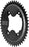 Wolf Tooth Elliptical Aero 110 Asymmetric BCD Chainring - 46t, 110 Asymmetric BCD, 4-Bolt, Drop-Stop ST, For Shimano GRX 800 Series, Black