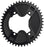 Wolf Tooth Elliptical Aero 110 Asymmetric BCD Chainring - 46t, 110 Asymmetric BCD, 4-Bolt, Drop-Stop ST, For Shimano GRX 800 Series, Black