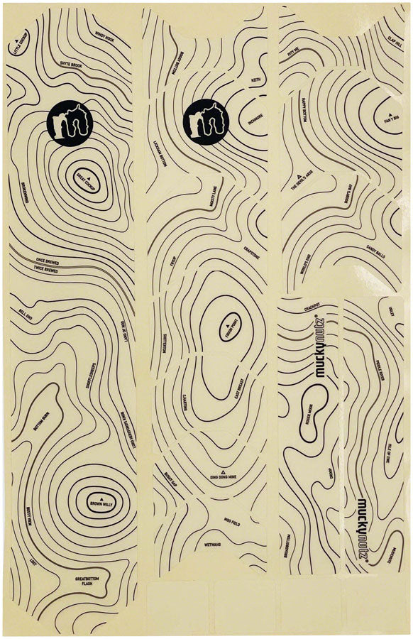 Mucky Nutz Skinz Frame Protection, Contours Black Matte