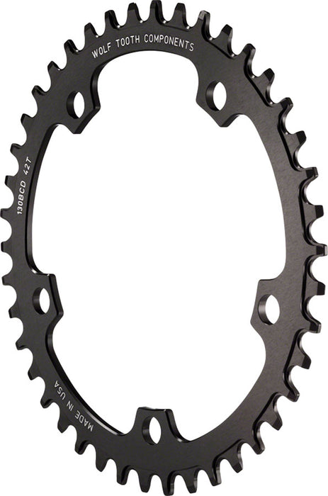 Wolf Tooth Components CX/Gravel chainring, 110BCD 46T - black