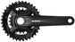 Shimano FC-MT210-2 Crankset - 175mm, 9-Speed, 46/30t, 48.8mm Chainline, Riveted, Black