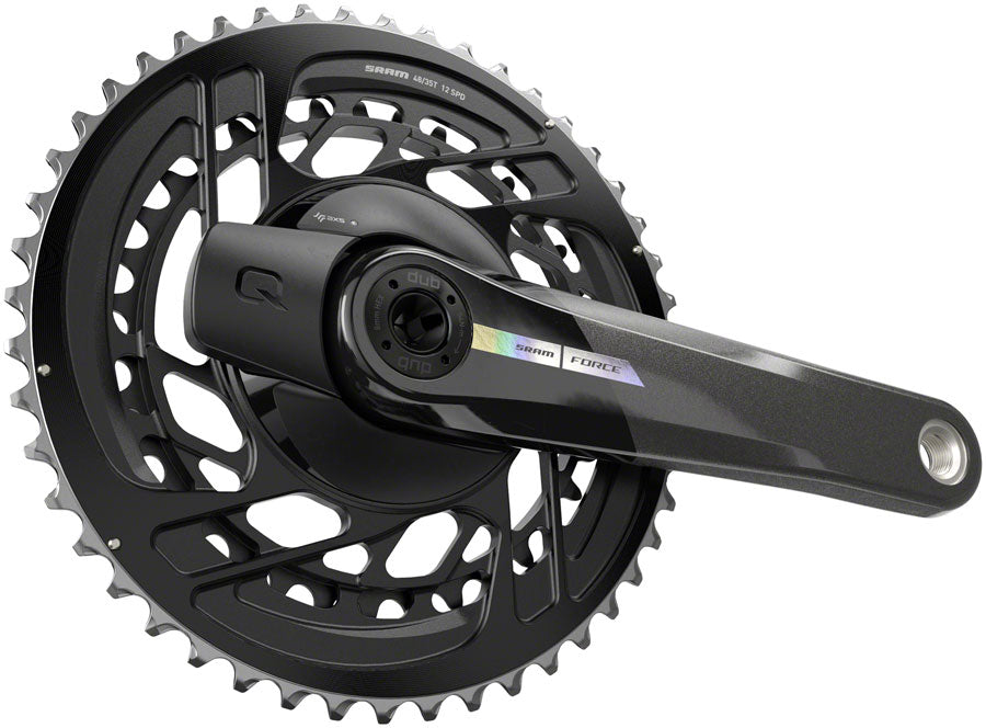 SRAM Force AXS Power Meter Crankset - 175mm, 2x 12-Speed, 46/33t, Direct Mount, DUB Spindle Interface, Iridescent Gray, D2