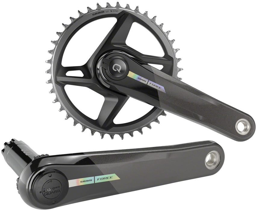 SRAM Force 1 AXS Wide Power Meter Crankset - 170mm, 12-Speed, 40t, Direct Mount, DUB Spindle Interface, Iridescent Gray, D2