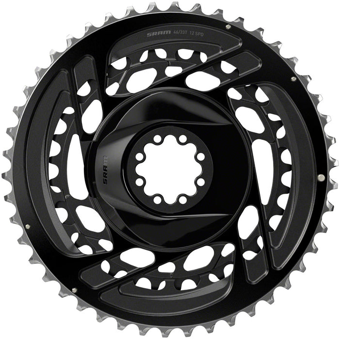 SRAM Force 2x Chainring Kit - 46/33t, 2x12-Speed, 8-Bolt, Direct Mount, Black, D2