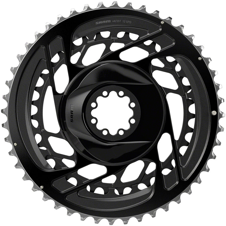 SRAM Force 2x Chainring Kit - 48/35t, 2x12-Speed, 8-Bolt, Direct Mount, Black, D2