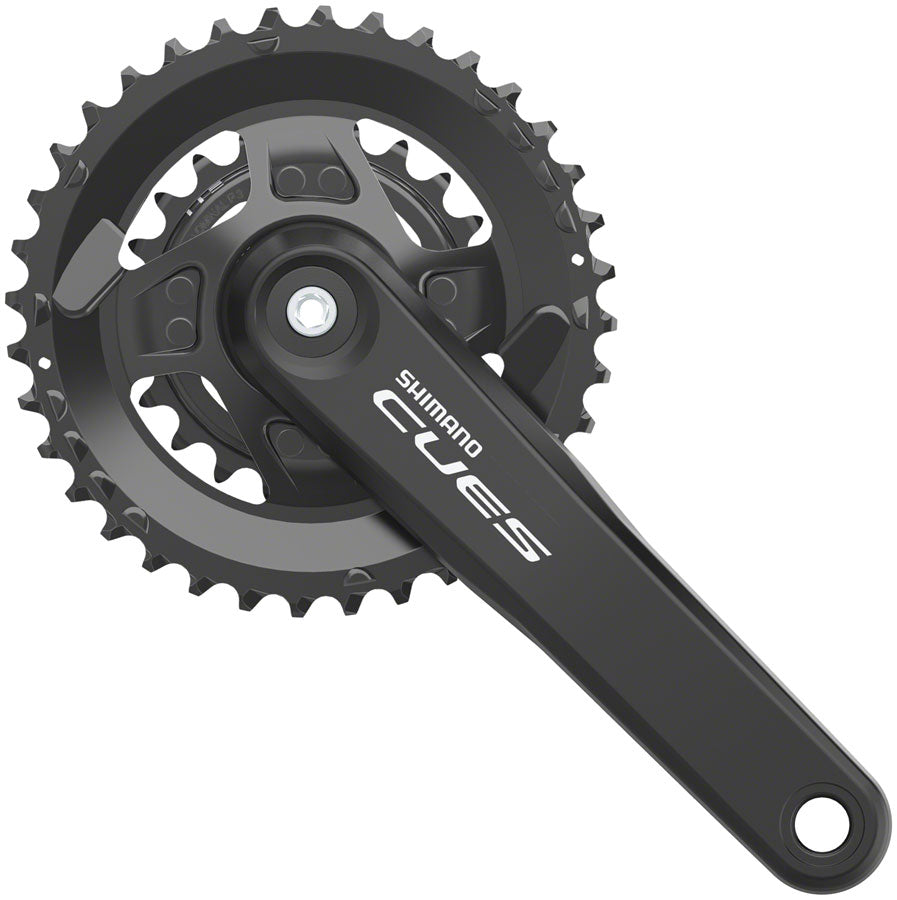 Shimano CUES FC-U4010-2B Crankset - 170mm, 9/10/11-Speed, 36/22t, Riveted, Hollowtech II Spindle Interface, CL 3mm Outboard,  Black
