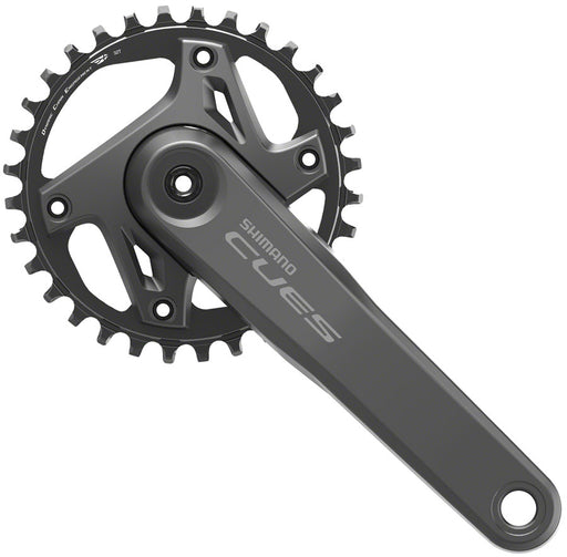 Shimano CUES FC-U6000-1 Crankset - 165mm, 9/10/11-Speed, 32t, Asymmetric 110 BCD, Black