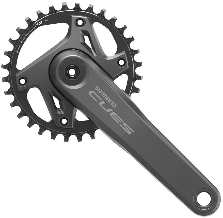 Shimano CUES FC-U6000-1 Crankset - 165mm, 9/10/11-Speed, 32t, Asymmetric 96 BCD, Black