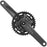 Shimano CUES FC-U6000-2B Crankset - 175mm, 9/10/11-Speed, 36/22t, Asymmetric 96 BCD, Hollowtech II, CL 3mm Outboard, Black