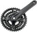 Samox AF29 Crankset - 170mm, 9-Speed, 48/36/26t, 104/Riveted BCD, JIS Square Taper Spindle Interface, Spindle Bolts Sold Separate, Black