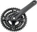 Samox AF29 Crankset - 175mm, 9-Speed, 48/36/26t, 104/Riveted BCD, JIS Square Taper Spindle Interface, Spindle Bolts Sold Separate, Black