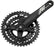 Samox AF26 Crankset - 170mm, 10-Speed, 44/32/22t, 104/64 BCD, JIS Square Taper Spindle Interface, Spindle Bolts Sold Separate, Black