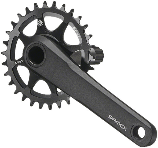 Samox TAM38 Fat Bike Crankset - 175mm, 11-Speed, 30t, Direct Mount Samox, 24mm CrMo Crank Spindle, For 120mm BB Shell, Black