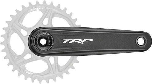 TRP CK-8070 DH Crankset - 165mm, 7-Speed, For 83mm DH Frame BB, DM CINCH Chainring Interface, 30mm Spindle, Sandblasted Black