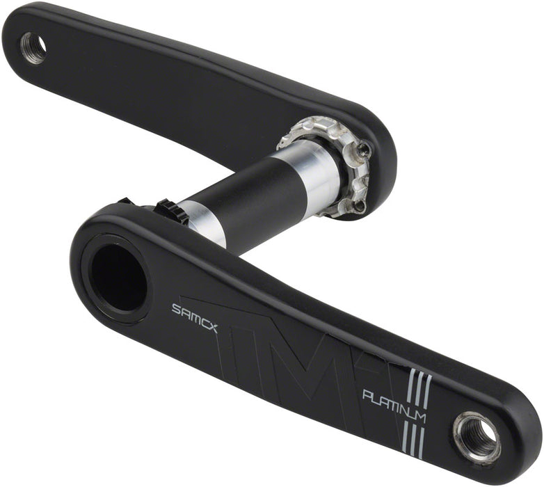 Samox Platinum TM-1 Carbon Crankset - 165mm, 3-Bolt, Direct Mount, DUB Spindle, Black