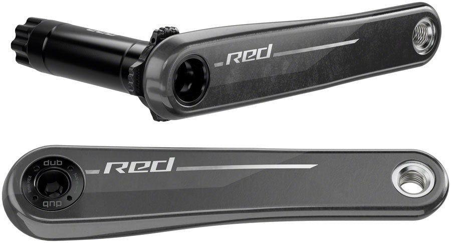 SRAM RED Crank Arm Assembly - 150mm, 12-Speed, 8-Bolt Direct Mount, DUB Spindle Interface, Natural Carbon, E1